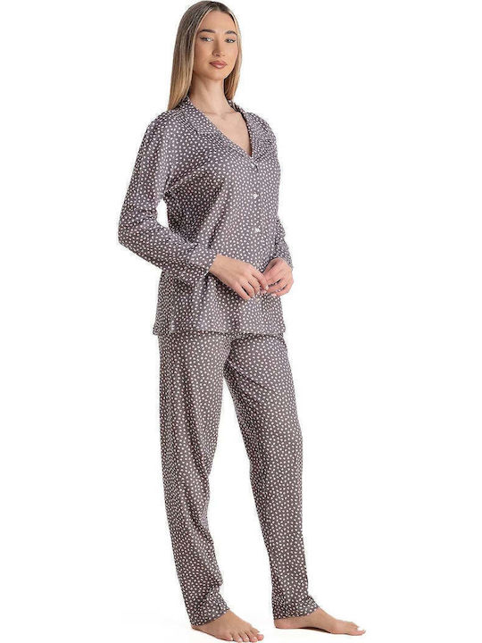 Relax Anatomic Relax Anatomic Damen Schlafanzug Set Winter Baumwollene Lila Relax Anatomic Relax Anatomic Damen Schlafanzug Set Winter Baumwollene Lila