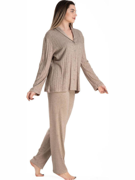 Relax Anatomic Relax Anatomic Damen Schlafanzug Set Beige Relax Anatomic Relax Anatomic Damen Schlafanzug Set Beige