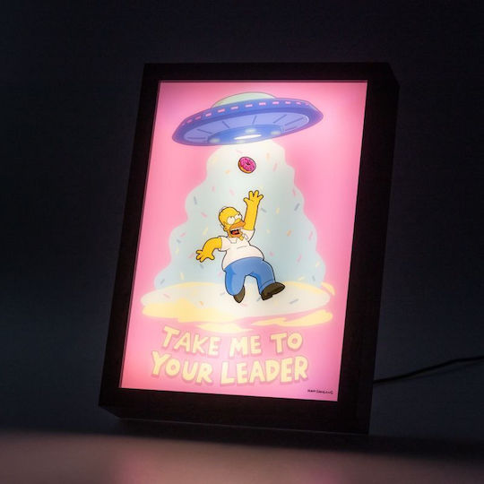 Simpsons Homer Light Frame Led Print