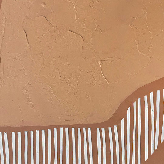 Inthebox Tierra Decorative Painting Frame 80x120x4cm Canvas Brown White Wood 201-0009 Inthebox Tierra Decorative Painting Frame 80x120x4cm Canvas Brown White Wood 201-0009