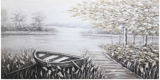 Wall Canvas Painting Handmade Oil Painting 120x60 Embossed Keskor 82594
