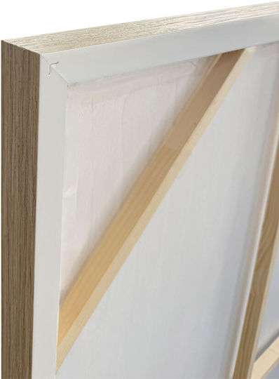 Inthebox Calme Decorative Painting Frame 80x120x4cm Canvas Blue Beige Wood 201-0000