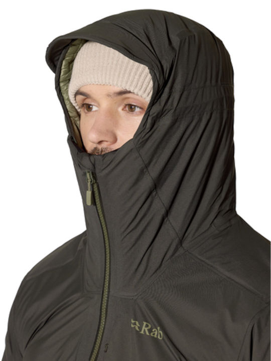 Microlight Herren Jacken Puffer Wasserdicht Dunkle Armee