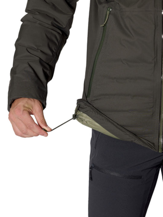 Microlight Herren Jacken Puffer Wasserdicht Dunkle Armee