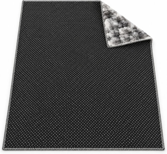 My Home Luxury Rutschfester Rechteckiger Zotteliger Teppich Grau 80x140cm