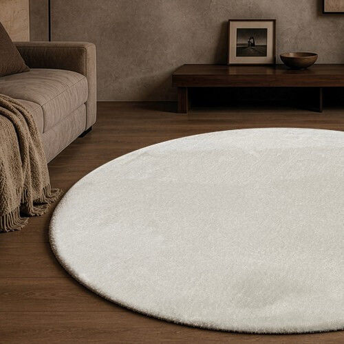 Teoran Wohnzimmer Teppich 160cm Ecru