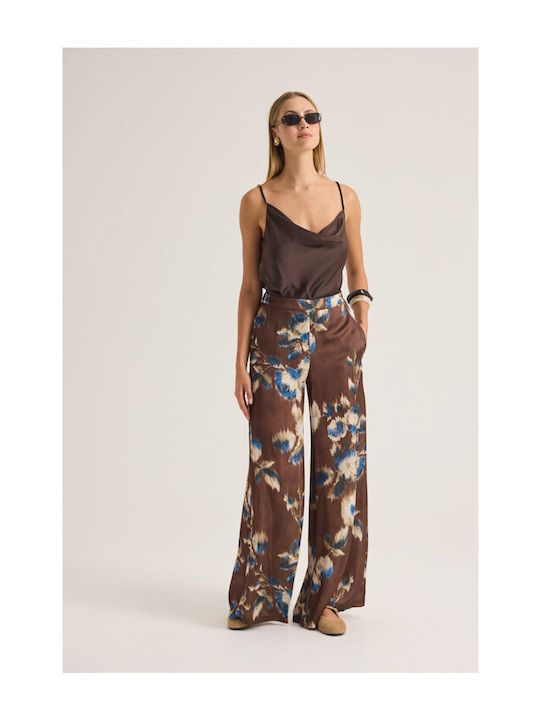 Damen Braunes Set mit Hose
