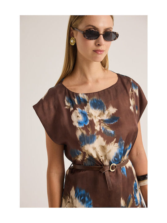 Damen Braunes Set mit Hose
