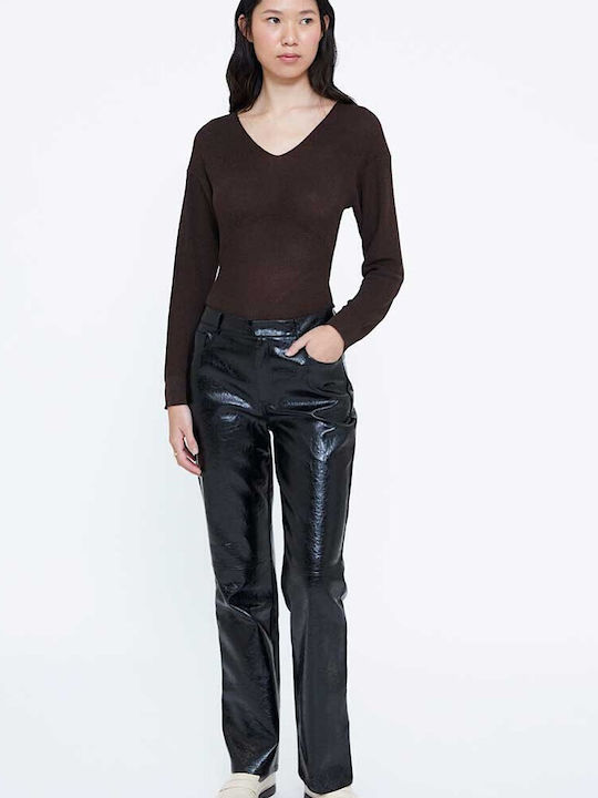 Damen Stoffhose Schwarz