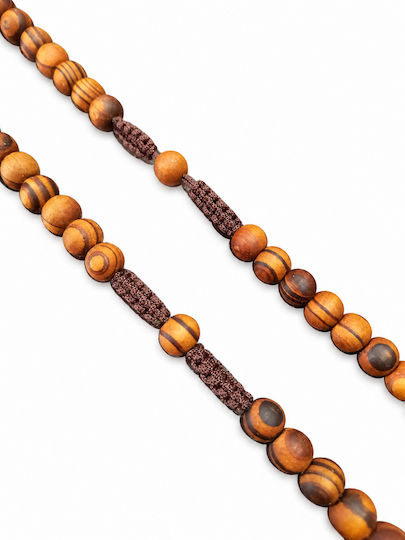 Wooden Christian Rosary 55 Beads Cross