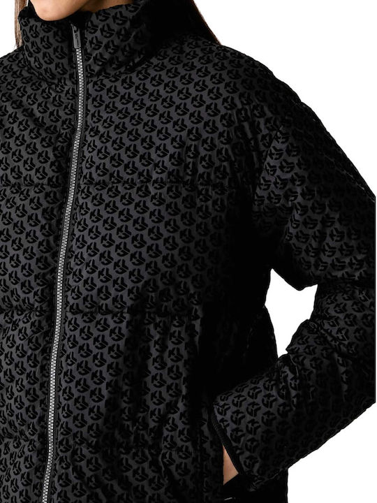 Дамско Puffer яке за зима Black