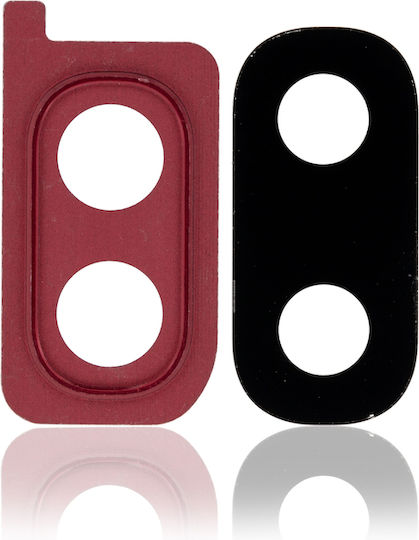 Back Camera Lens Bracket Bezel Samsung Galaxy A20 A205 2019 Roșu