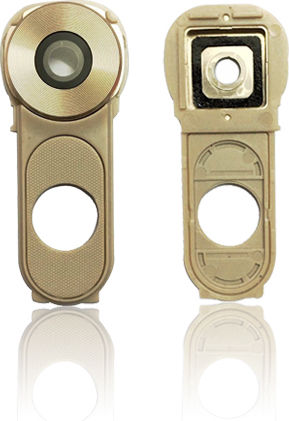 Back Camera Lens Button Frame Lg V10 Gold White