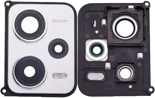 Back Camera Lens Bracket Bezel Xiaomi Redmi Note 12 Pro Plus Arctic White
