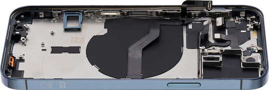 Back Housing W Small Parts Iphone 12 Pro Eu Global Version Aftermarket Plus Pacific Blue