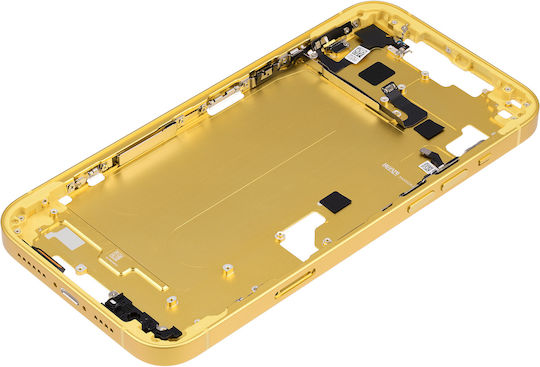Mid-frame Housing W Small Parts Iphone 14 Plus Eu Global Version Aftermarket Plus Yellow
