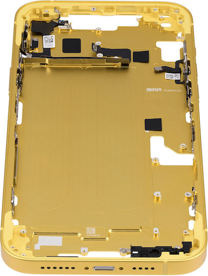 Mid-frame Housing W Small Parts Iphone 14 Plus Eu Global Version Aftermarket Plus Yellow