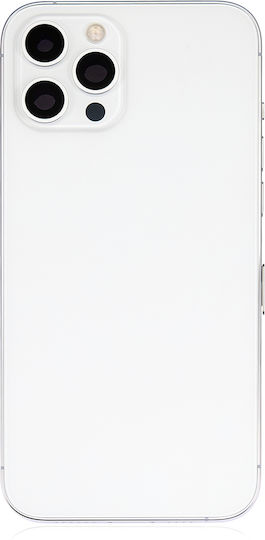 Back Housing W Small Parts Iphone 12 Pro Max Eu Global Version Aftermarket Plus Silver