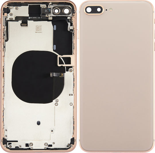 Back Housing Small Components Pre-installed Iphone 8 Plus No Logo Aftermarket Plus Gold