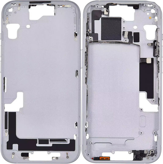 Mid-frame Housing W Small Parts Iphone 15 Us Version Aftermarket Plus Blue