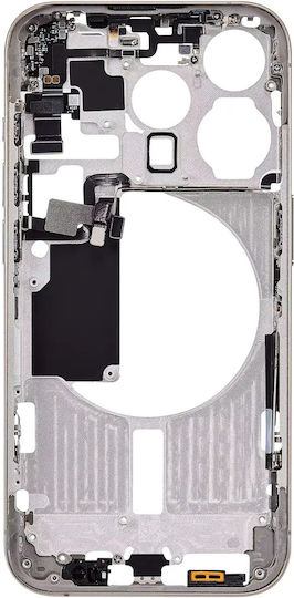 Mid-frame Housing W Small Parts Iphone 15 Pro Us Version Aftermarket Plus Natural Titanium