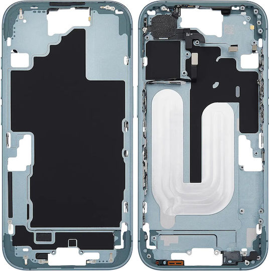 Mid-frame Housing Power Volume Button Iphone 16 Us Version Aftermarket Plus Teal