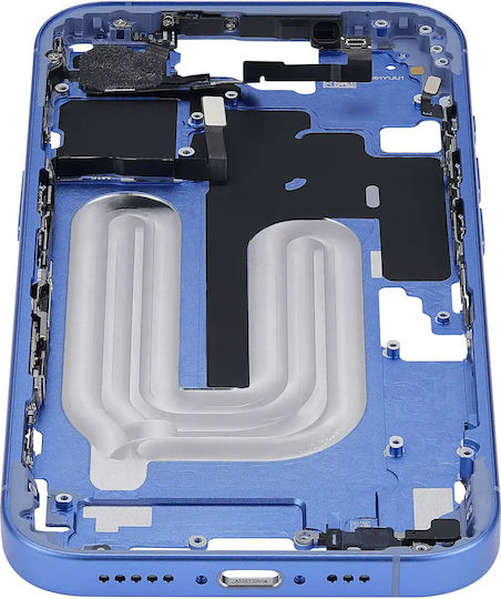 Mid-frame Housing Power Volume Button Iphone 16 Eu Global Version Aftermarket Plus Ultramarine