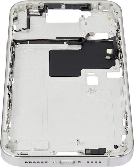 Mid-frame Housing Power Volume Button Iphone 16 Pro Max Eu Global Version Aftermarket Plus White Titanium