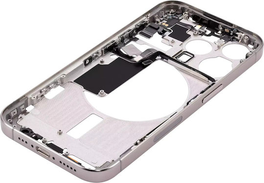 Mid-frame Housing W Small Parts Iphone 15 Pro Us Version Aftermarket Plus Natural Titanium