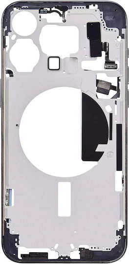 Mid-frame Housing W Small Parts Iphone 15 Pro Max Us Version Aftermarket Plus Blue Titanium