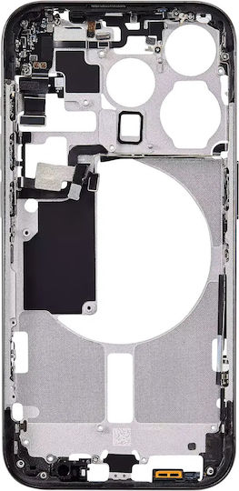 Mid-frame Housing W Small Parts Iphone 15 Pro Us Version Aftermarket Plus Black Titanium