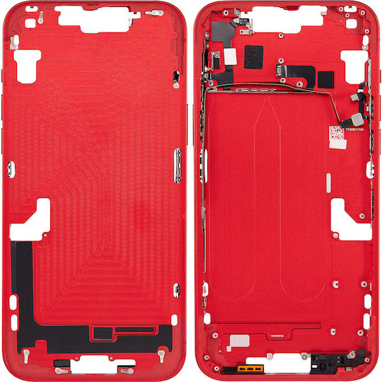 Mid-frame Housing W Small Parts Iphone 14 Plus Us Version Aftermarket Plus Red
