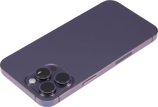 Back Housing W Small Parts Iphone 14 Pro Max Us Version Aftermarket Plus Deep Purple