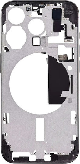 Mid-frame Housing W Small Parts Iphone 15 Pro Us Version Aftermarket Plus Black Titanium