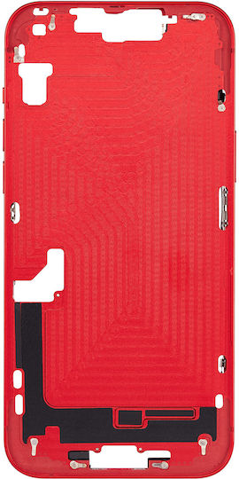 Mid-frame Housing W Small Parts Iphone 14 Plus Us Version Aftermarket Plus Red