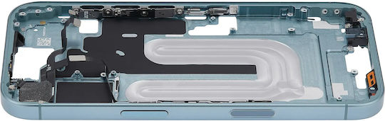 Mid-frame Housing Power Volume Button Iphone 16 Us Version Aftermarket Plus Teal