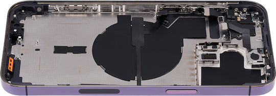 Back Housing W Small Parts Iphone 14 Pro Max Us Version Aftermarket Plus Deep Purple