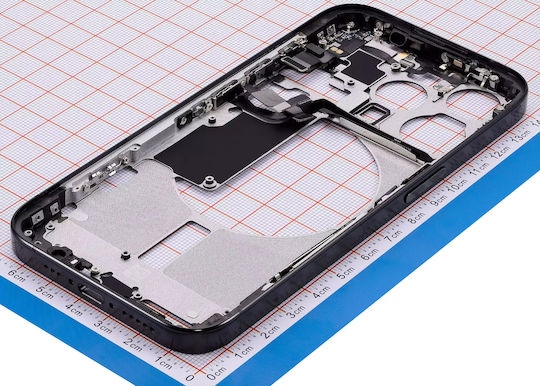 Mid-frame Housing W Small Parts Iphone 15 Pro Us Version Aftermarket Plus Black Titanium