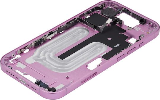 Mid-frame Housing Power Volume Button Iphone 16 Eu Global Version Aftermarket Plus Pink