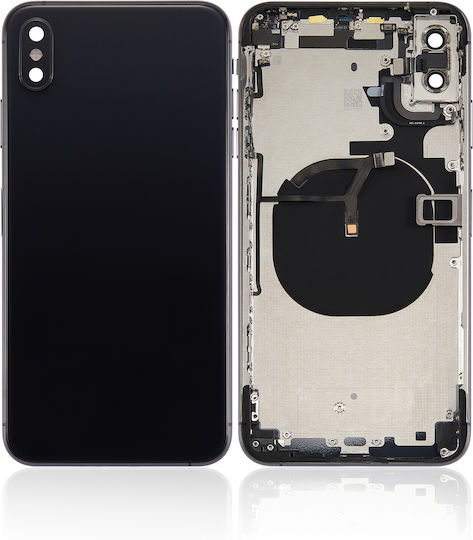 Back Housing Small Components Pre-installed Iphone Xs Max No Logo Aftermarket Plus Space Gray