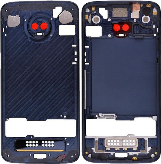 Mid-frame Housing Motorola Moto Z3 Play Xt1929-3 2018 Genuine Oem Blue