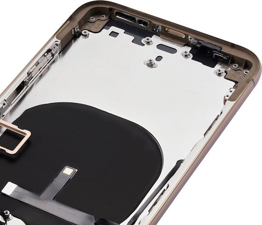 Back Housing Small Components Pre-installed Iphone Xs No Logo Aftermarket Plus Gold