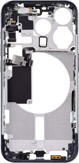 Mid-frame Housing W Small Parts Iphone 15 Pro Us Version Aftermarket Plus Blue Titanium