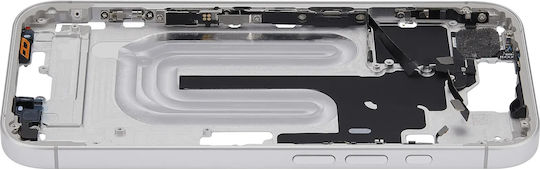 Mid-frame Housing Power Volume Button Iphone 16 Us Version Aftermarket Plus White