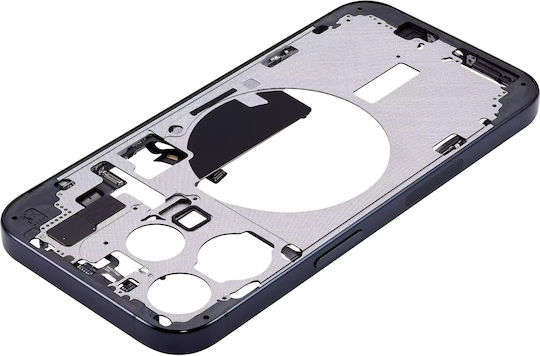Mid-frame Housing W Small Parts Iphone 15 Pro Us Version Aftermarket Plus Blue Titanium