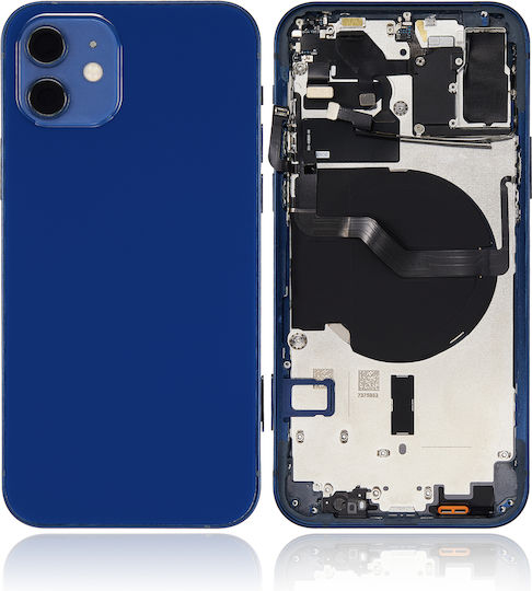Back Housing W Small Parts Iphone 12 Eu Global Version Aftermarket Plus Blue