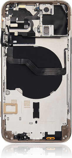 Back Housing W Small Parts Iphone 12 Pro Eu Global Version Aftermarket Plus Gold