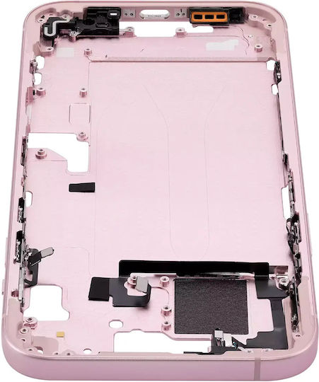 Mid-frame Housing W Small Parts Iphone 15 Plus Eu Global Version Aftermarket Plus Pink