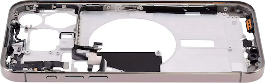 Mid-frame Housing W Small Parts Iphone 15 Pro Max Us Version Aftermarket Plus Natural Titanium