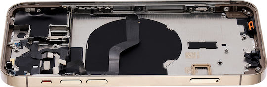 Back Housing W Small Parts Iphone 12 Pro Eu Global Version Aftermarket Plus Gold